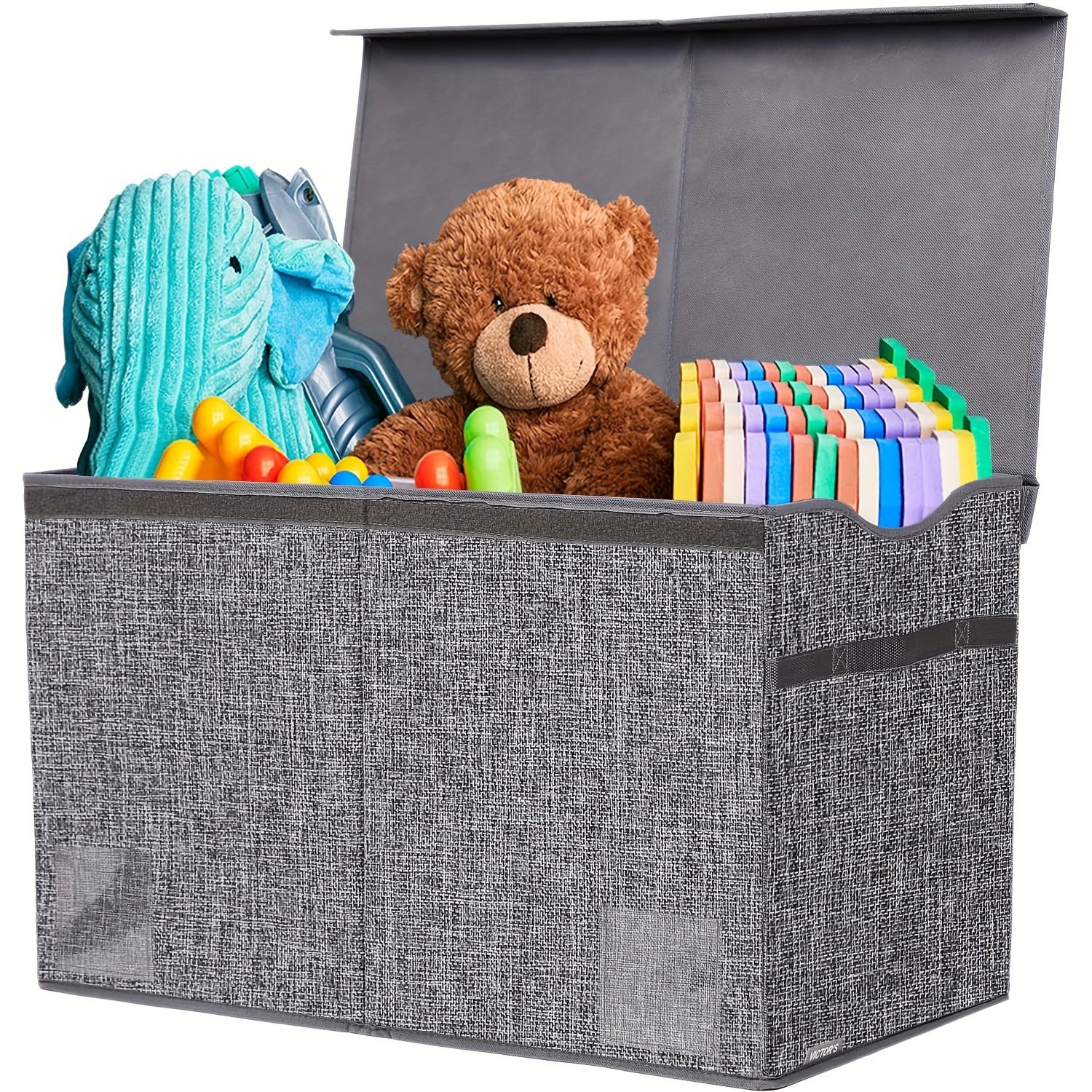 Cofre de juguetes para niños, contenedores de almacenamiento para juguetes,  caja de juguetes para niños, contenedores de almacenamiento de juguetes
