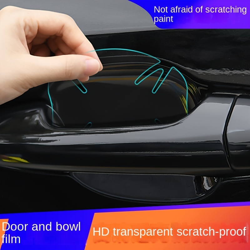 4Pcs/Set Car Handle Protection Film Car Exterior Transparent