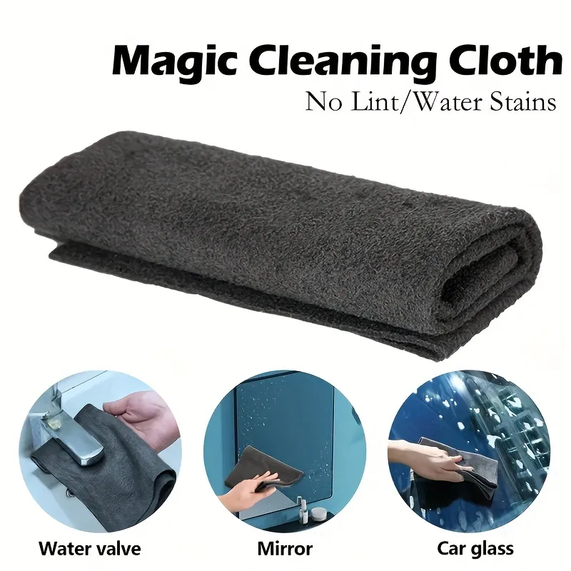 1/5PCS Thickened Magic Cleaning Cloth No Watermark Glass Wiping Cloth  Reusable Window Glass Cleaning Cloth rag Kitchen Towel