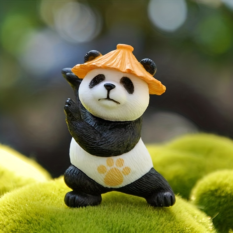 Micro Landscape Gardening Martial Arts Panda Animal Doll Creative