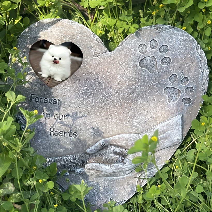 Cornice Commemorativa In Pietra Ardesia Kufutee Con Foto Personalizzata - 10x15 Cm Con Supporto, Ricordo Per Animali Domestici