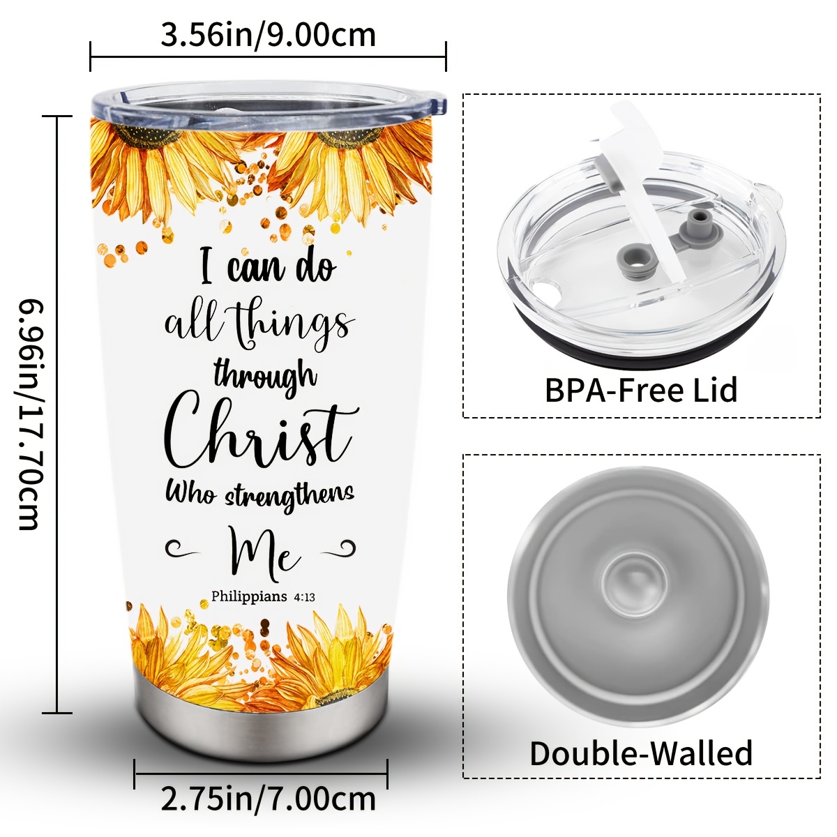 Lallamotion Christian Tumbler for Women - Religious Spiritual Bible Gifts  For Women Mom Sister Pasto…See more Lallamotion Christian Tumbler for Women