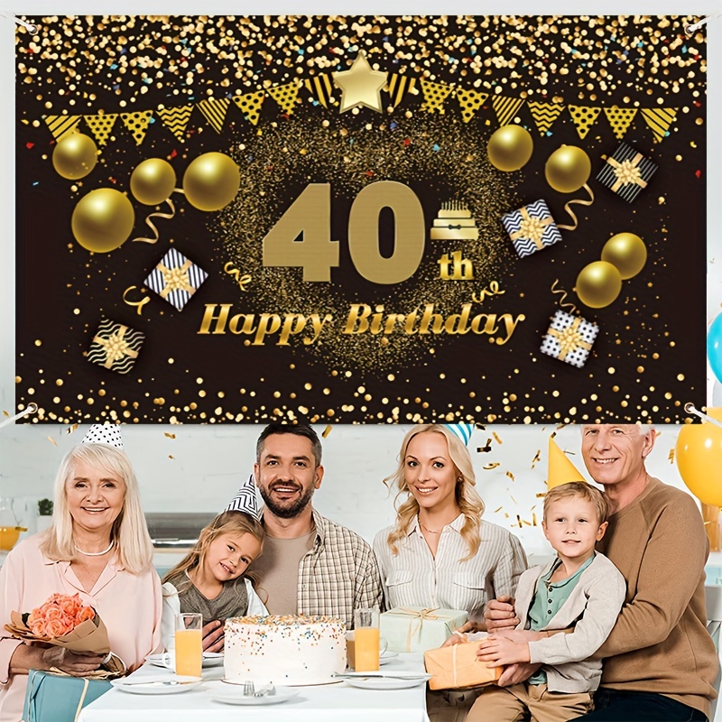 8 pezzi Occhiali festa del 40° compleanno carta decorazioni adulto festa  decorato