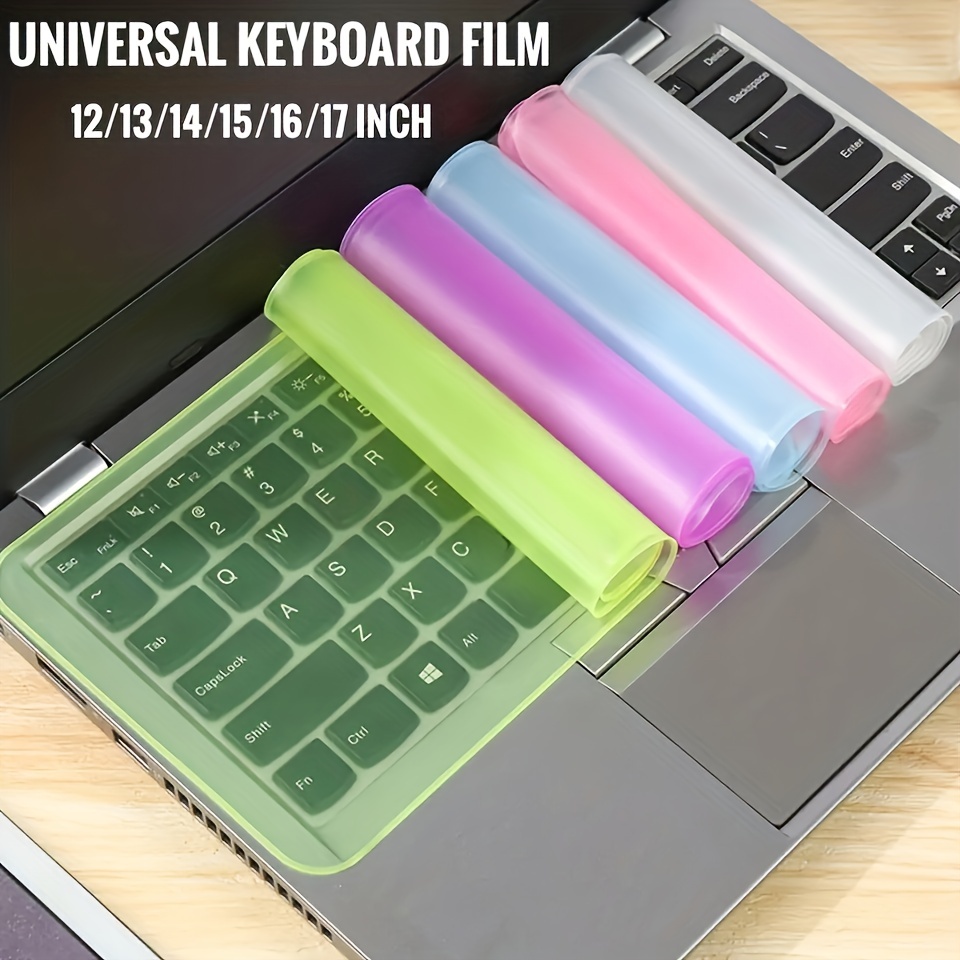 Film de protection universel en silicone pour clavier d'ordinateur portable,  15, 15