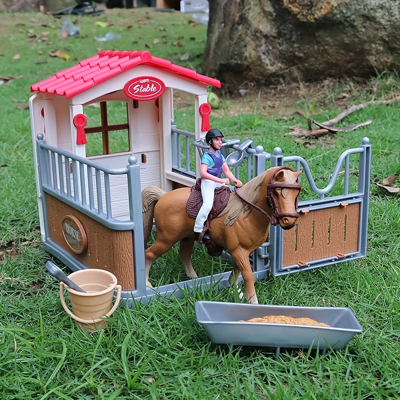 Toy Horses,Horse Stable PlaySet,Horse Toys for Girls 6 8 10 12