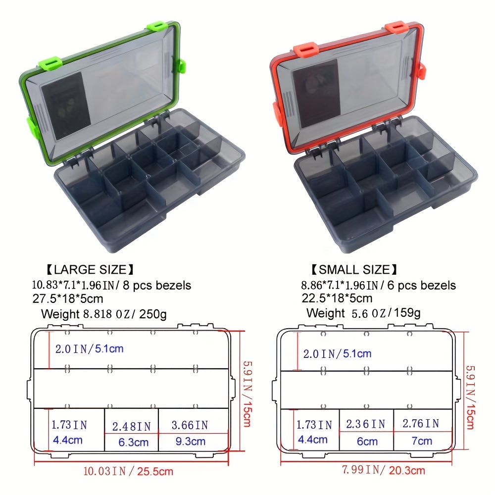 Waterproof Durable Fishing Tackle Box Plastic Fishing - Temu