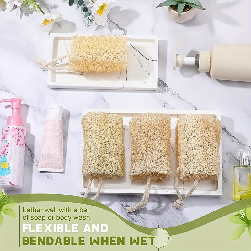 Bath Shower Loofah Sponge Pouf, Body Wash Scrubber,  Cleaning Brush Exfoliating Scrubber,  Body Massage Sponge Bathroom