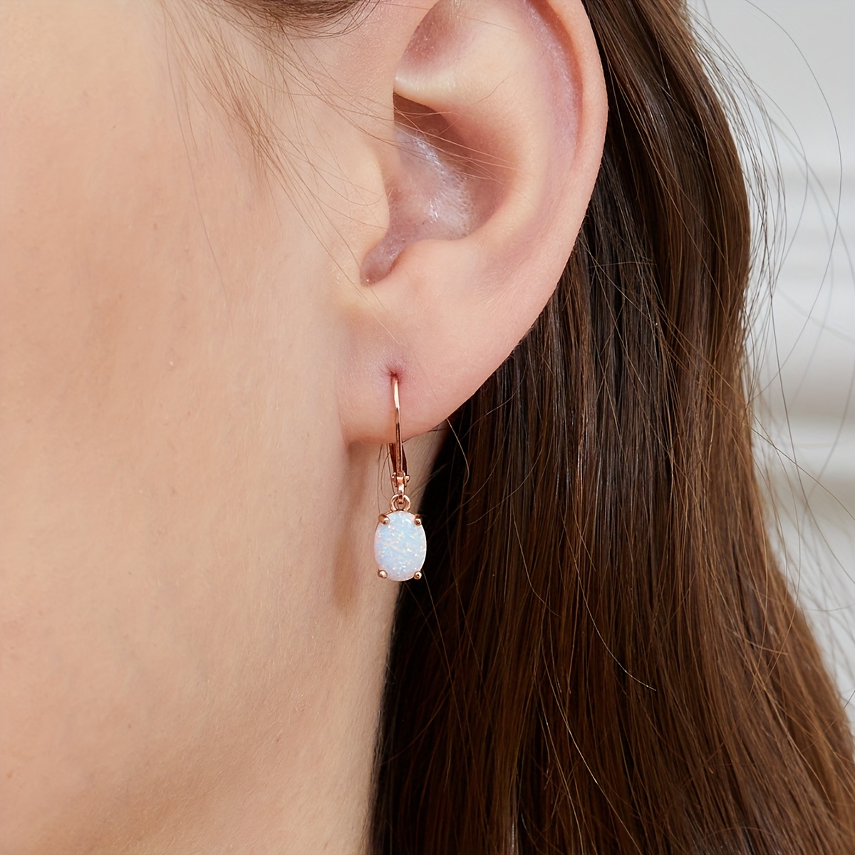 Girls clearance opal earrings