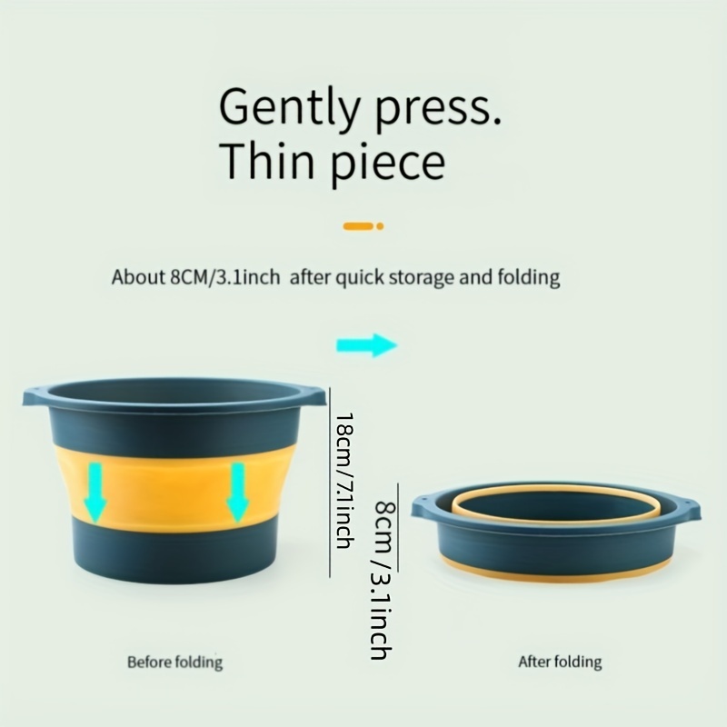 Easy Wash Foot Bucket Foot Bath Basin Large Capacity Folding Temu