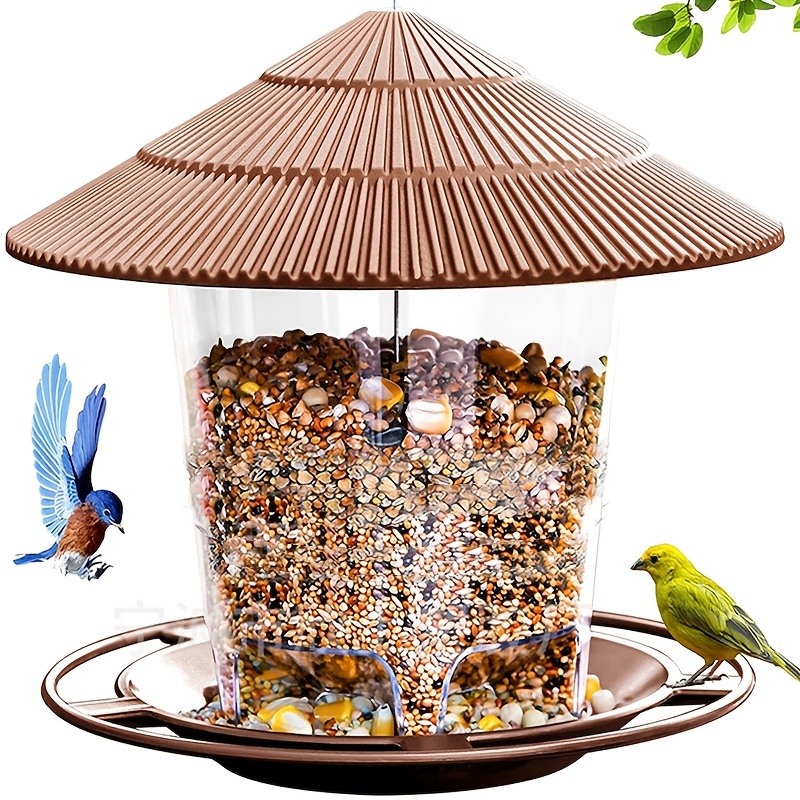 2 pièces en plastique mangeoire à oiseaux Tube Style mangeoires à oiseaux  pour l'extérieur suspendus oiseau sauvage mangeoire à graines décoration de  jardin en plein air 