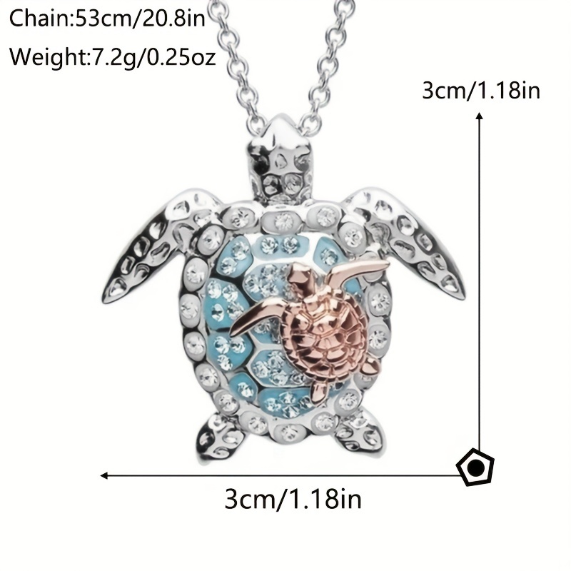 Collier Tortue de Mer pour enfants, Collier Argent pour enfants -   France