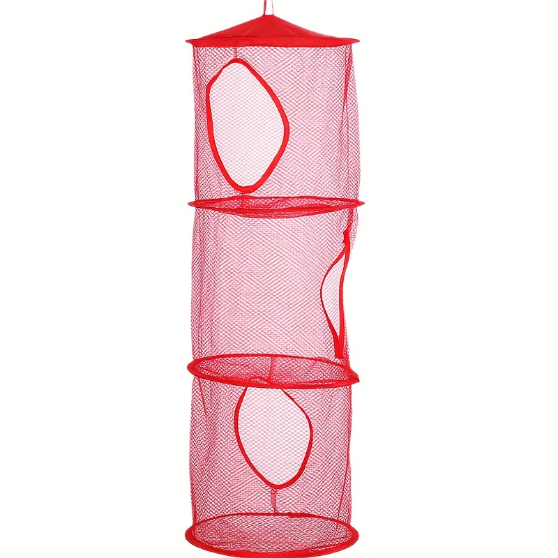 Three Layer Hanging Basket Toy Storage Hammock Collapsible - Temu