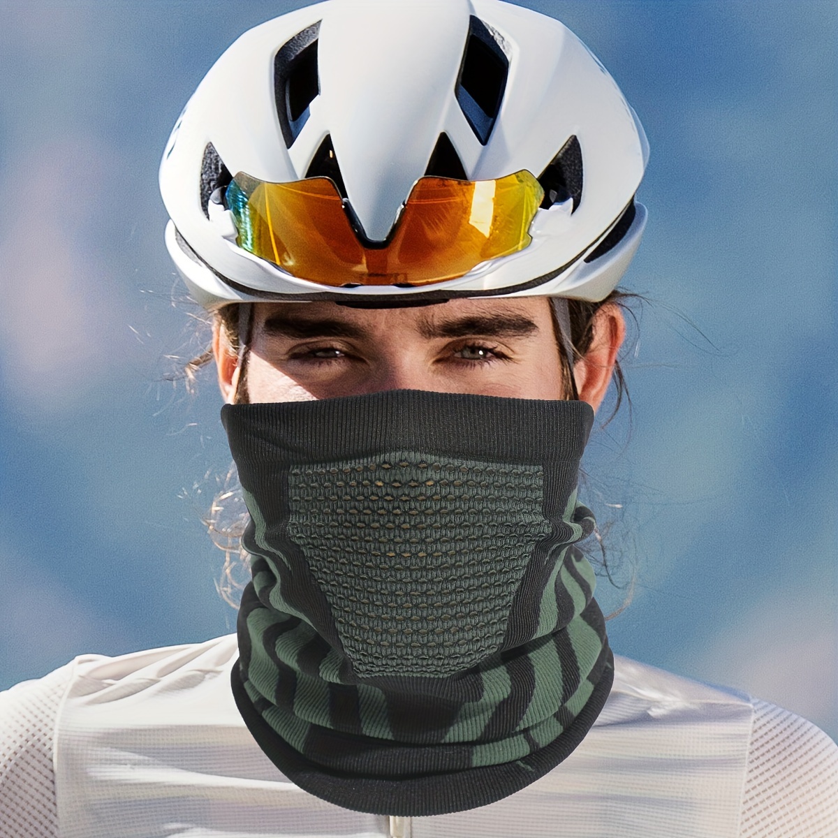 Balaclava 3 Hole Thermal Knitted Ski Mask Motorcycle Full Face Neck Warmer  Under