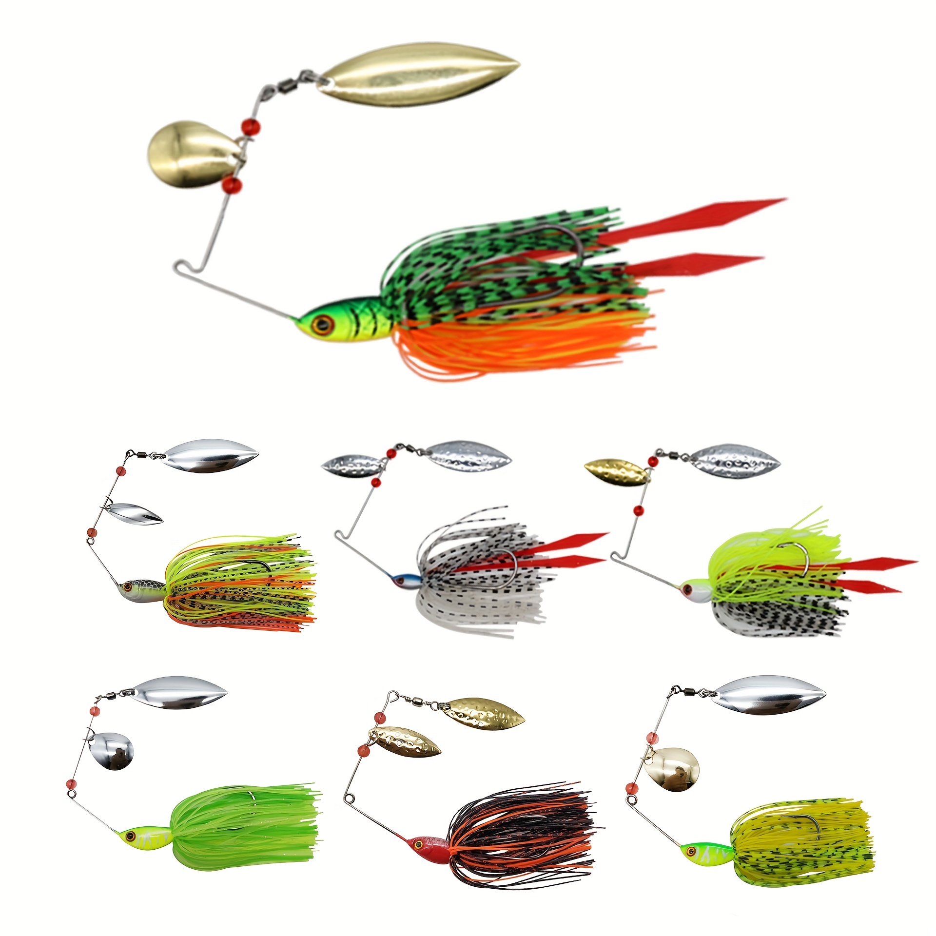 Spinner Bait Fishing Lures Catch Bass Pike Snakehead - Temu New