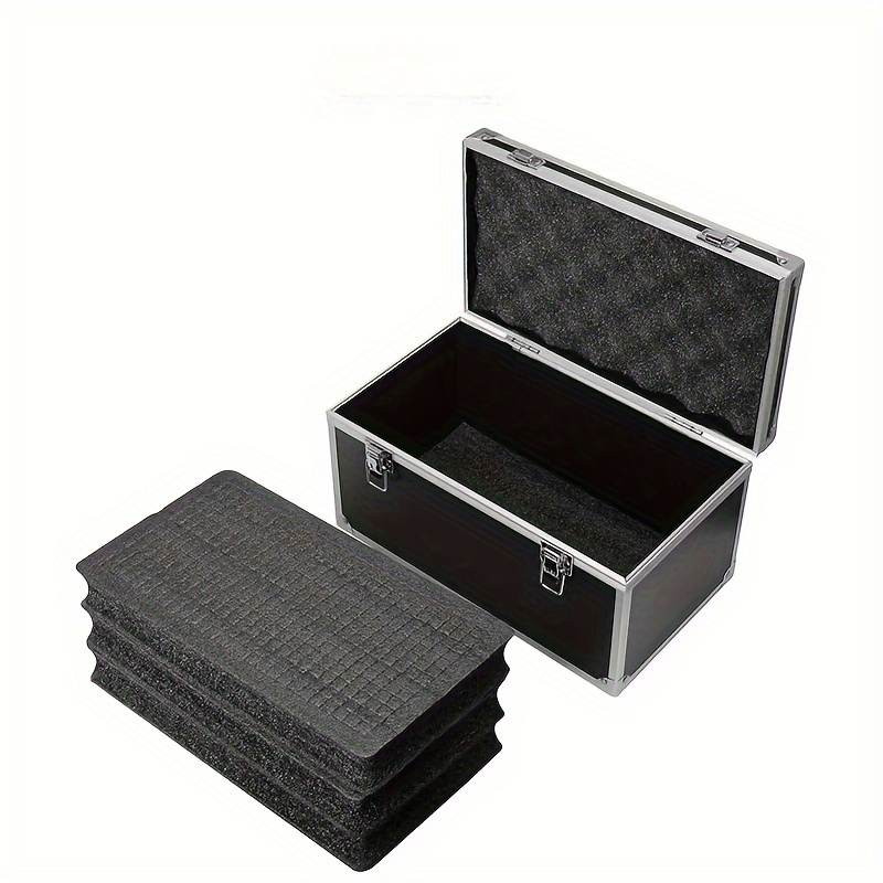 1pc Portable Aluminum Alloy Toolbox, Multifunctional Display Instrument  Equipment Box, Household Storage Box, Desktop Storage Box