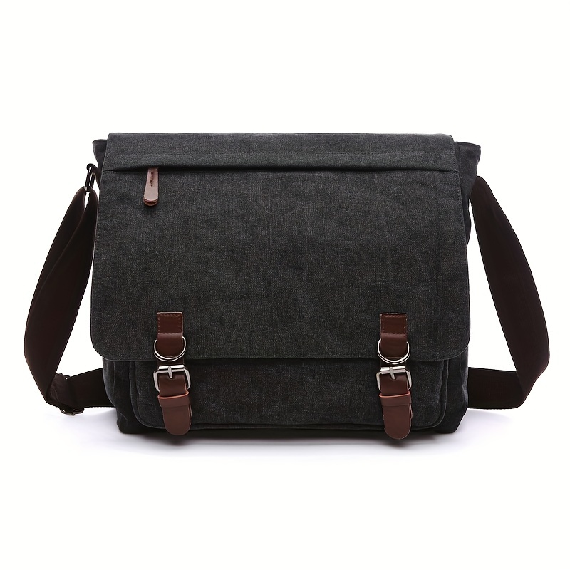 Black canvas satchel hot sale