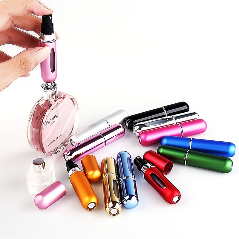 Travel Mini Perfume Refillable Atomizer Container, Portable Perfume Spray  Bottle, Travel Perfume Scent Pump Case Fragrance Empty Spray Bottle for  Traveling and Outgoing (8 Pack, 5ml) , Multicolor 