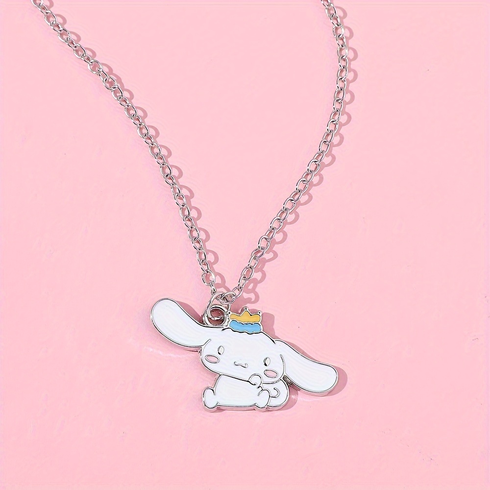 Kawaii Sanrio accessoires Kuromi Anime pendentif cannelle Purin dessin  animé bricolage diable alliage collier Bracelet bijoux cadeau pour fille 