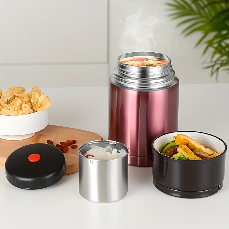 Insulated Lunch Container for Hot Food Stainless Steel Lunch for Office  Picnic Travel