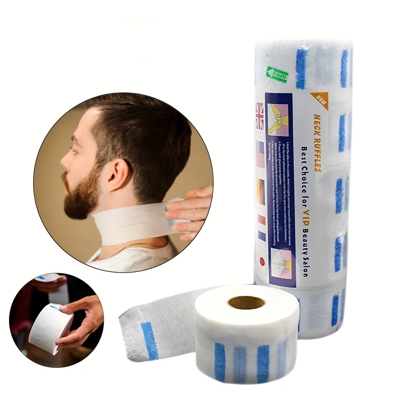 

5 Rolls Neck Strips, Disposable Neck Paper Roll, Hair Styling Tools Barbershop Accessories