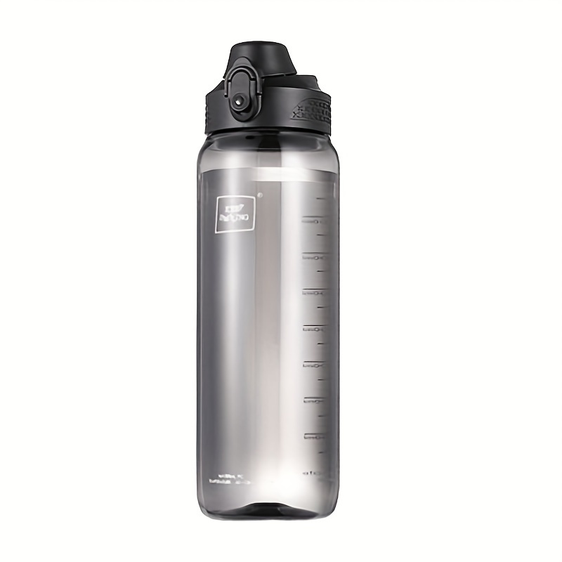 1000ml Sports Water Bottle with Time Scale Outdoor Fitness Travel Portable  Cups