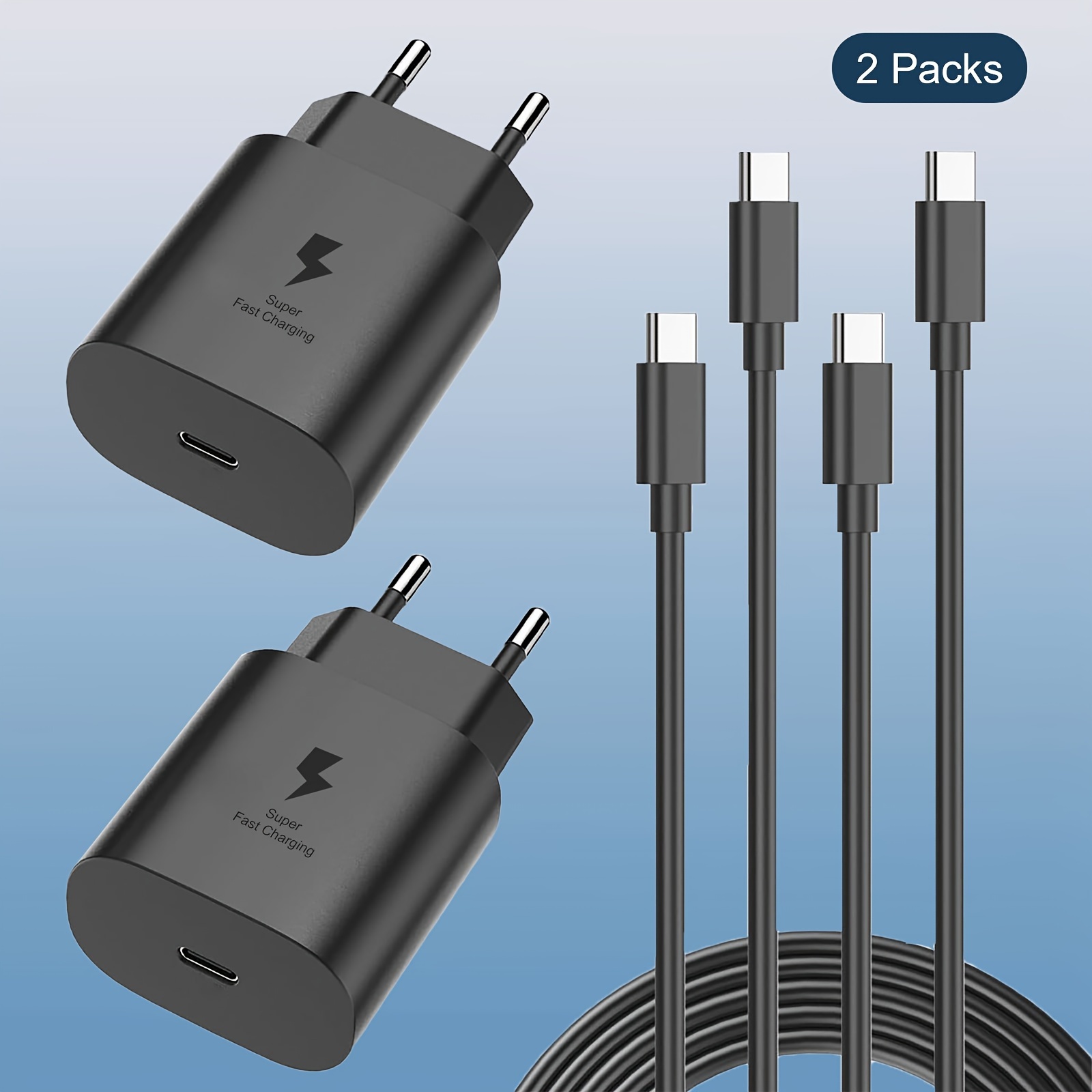Chargeur Rapide 25W + Cable USB-C USB-C pour SAMSUNG S23 / S23