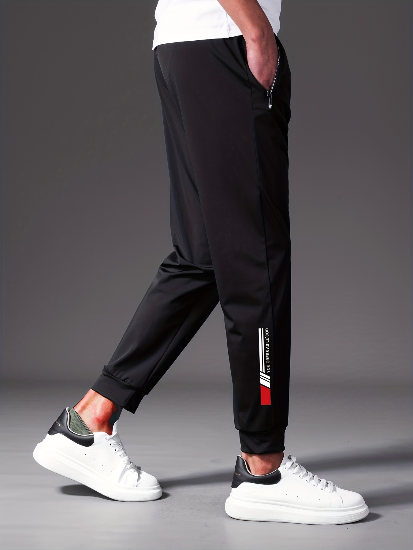 Men's Sweatpants Pockets: Athletic Joggers Gym Running - Temu