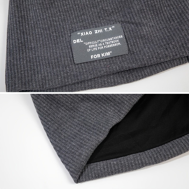 Striped Knit Slouchy Beanies for Women & Men Lightweight Hat