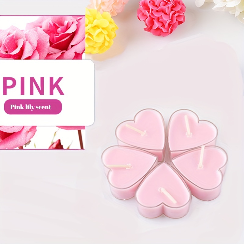 Set of 9 Heart-Shaped Scented Candles