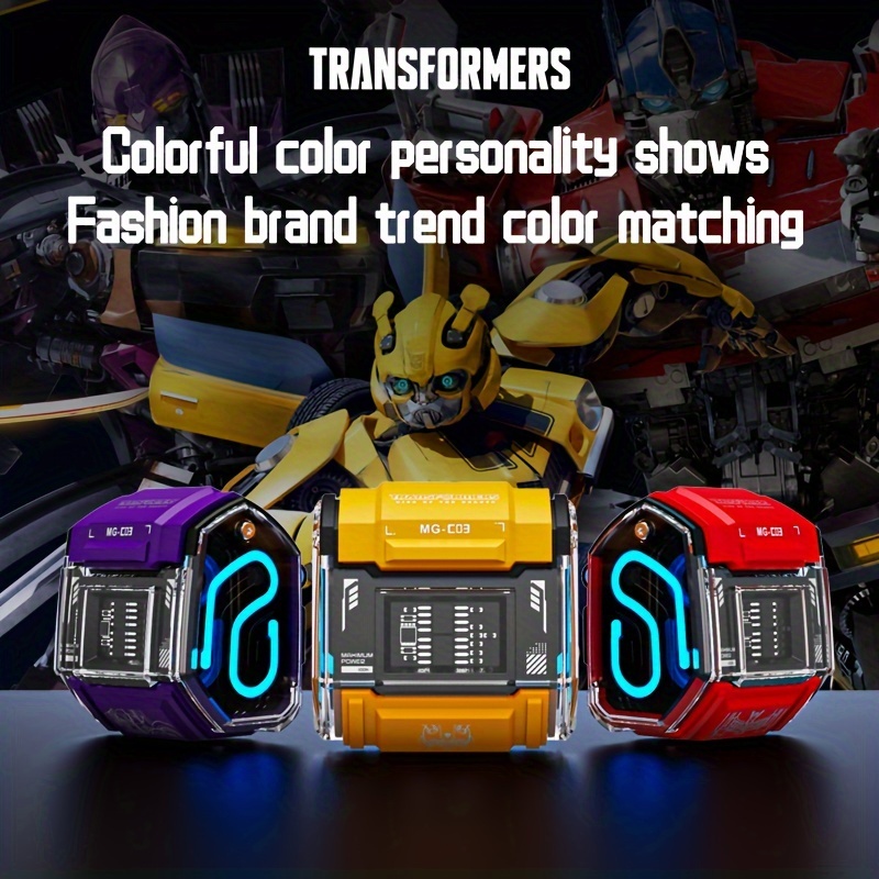 Transformers Gaming Headphones TF-G01 Sem Fio Com Microfone Amarelo Preto  Jogo / Esporte / Música Redução De Ruído Lâmpada RGB Para IPhone Para Ios  Para PC - Temu Portugal