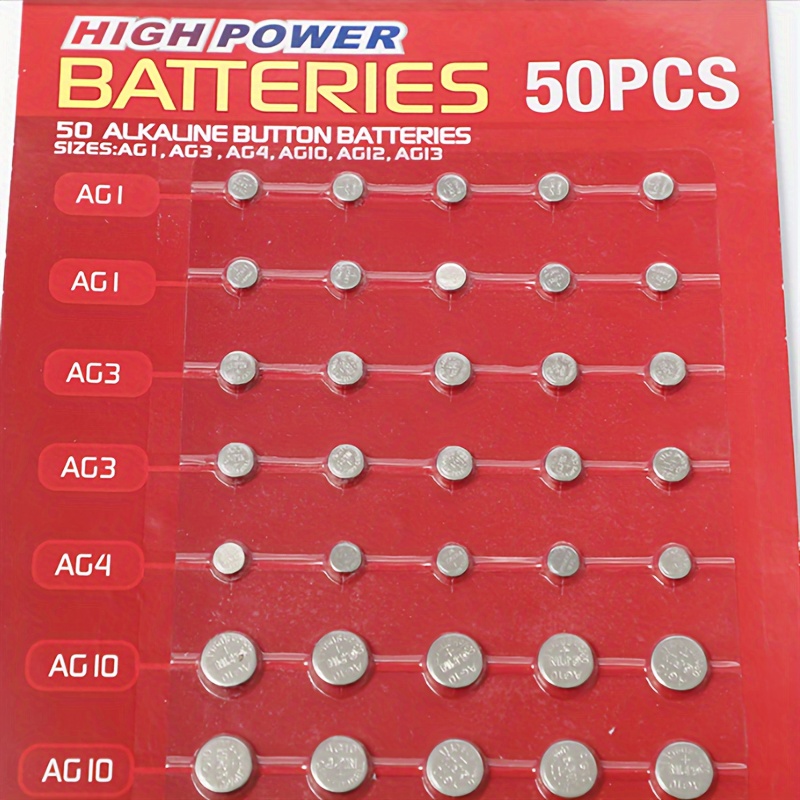 Mixed Button Battery Watch Calculator Batteries Temu