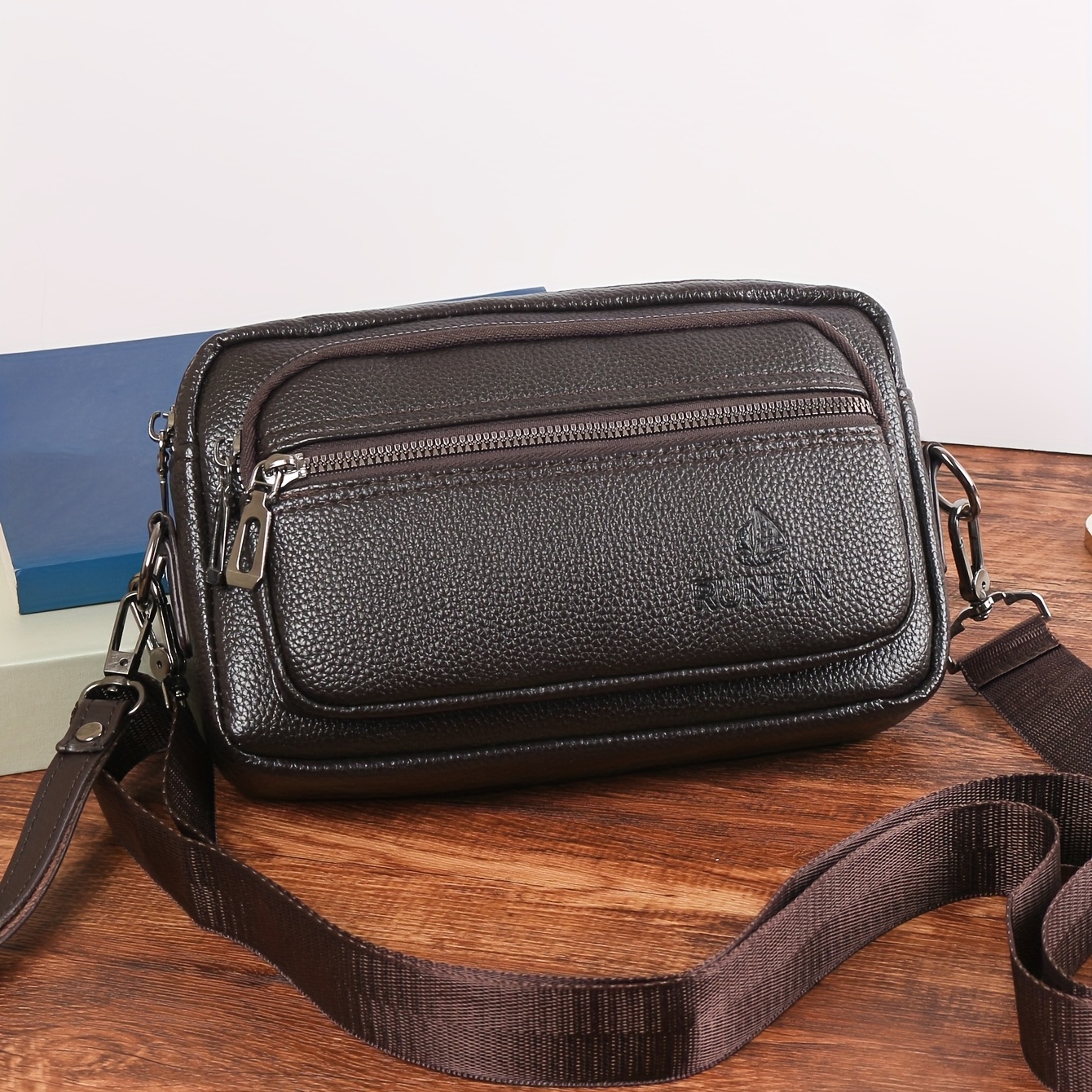Men's Clutch Bag Envelope Bag Large Capacity Handbag Fashion Pu Clutch Bag  For Business Wear - Temu