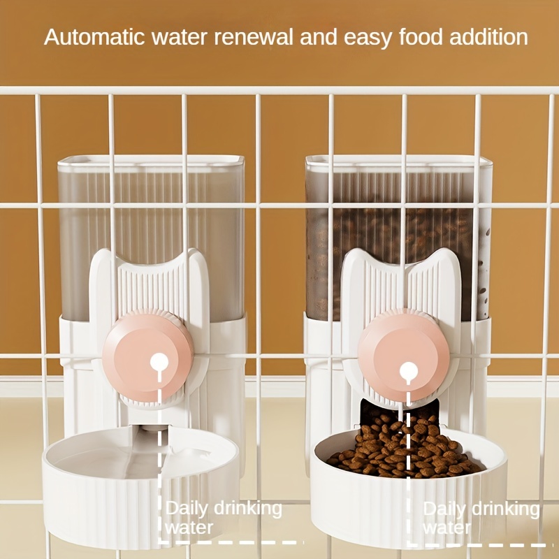 Pet Automatic Feeder Pet Water Dispenser Hanging Gravity Dog - Temu