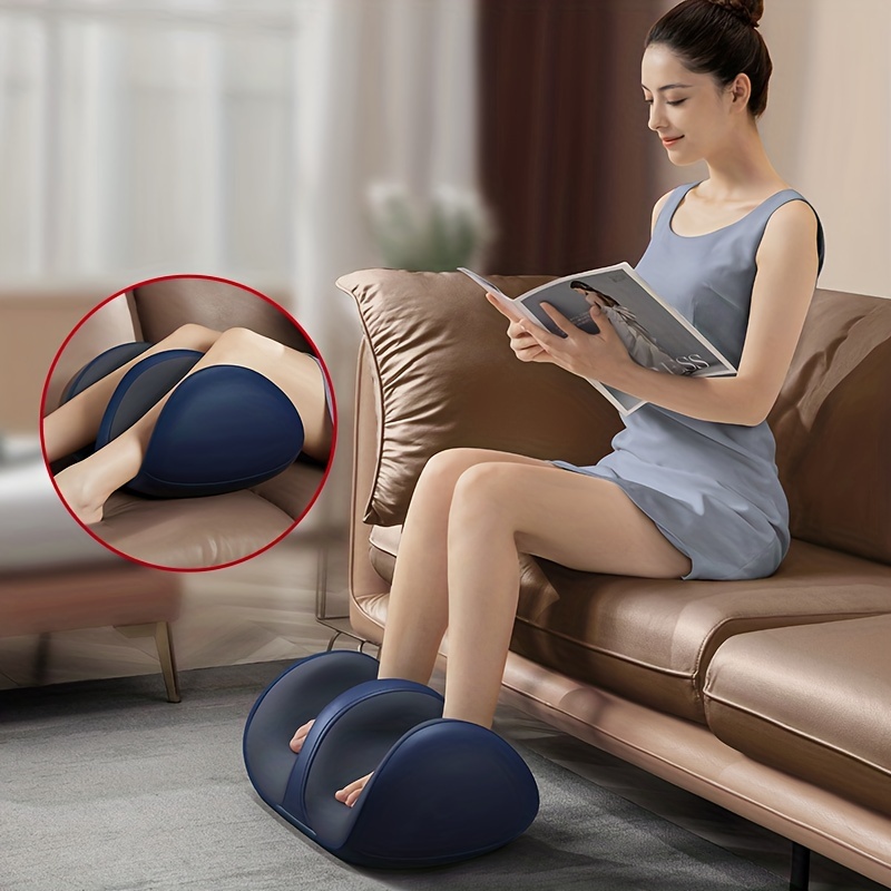 CINCOM Masajeador de piernas para circulación y alivio del dolor,  masajeador de compresión de aire para pies y pantorrillas, útil para  relajación
