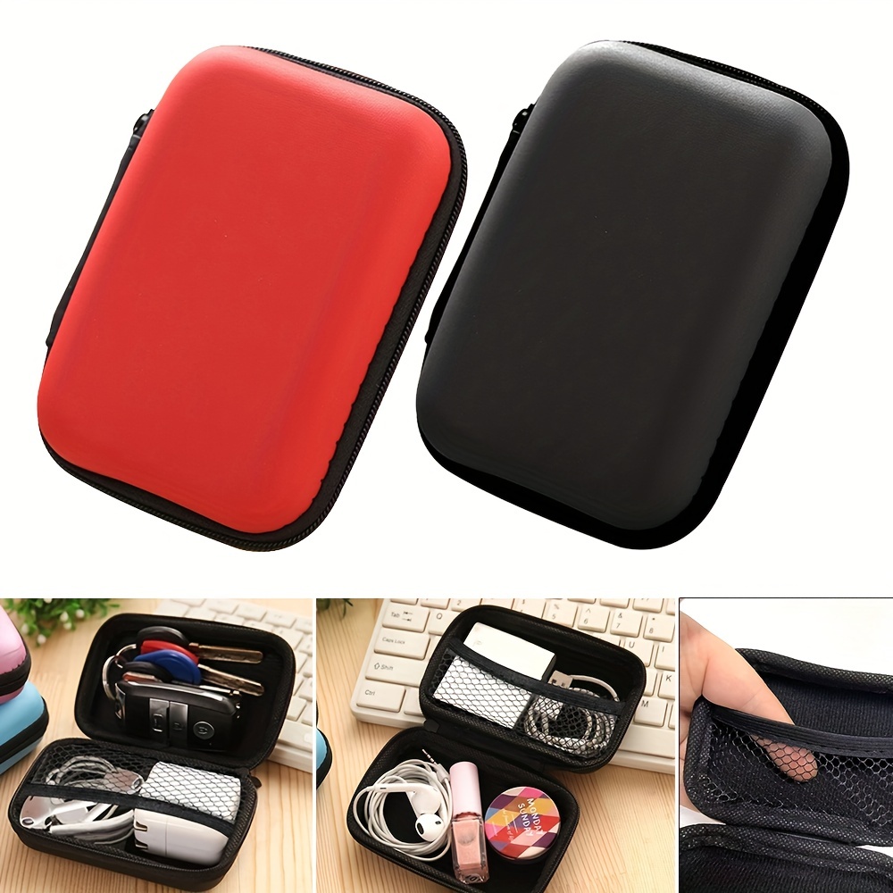 Portable USB Cable Organizer Electronics Accessories Storage Bag
