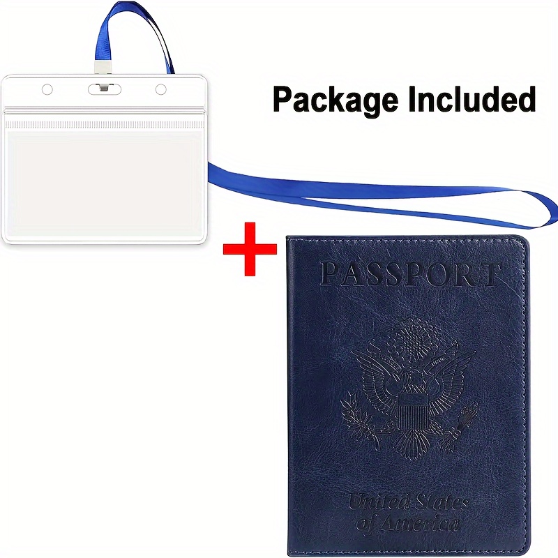 Passport Holder Travel Bag Passport And Vaccine Card Holder Combo Slim  Travel Accessories Passport Wallet For Unisex Leather Passport Cover  Protector With Waterproof Vaccine Card Slot - Temu