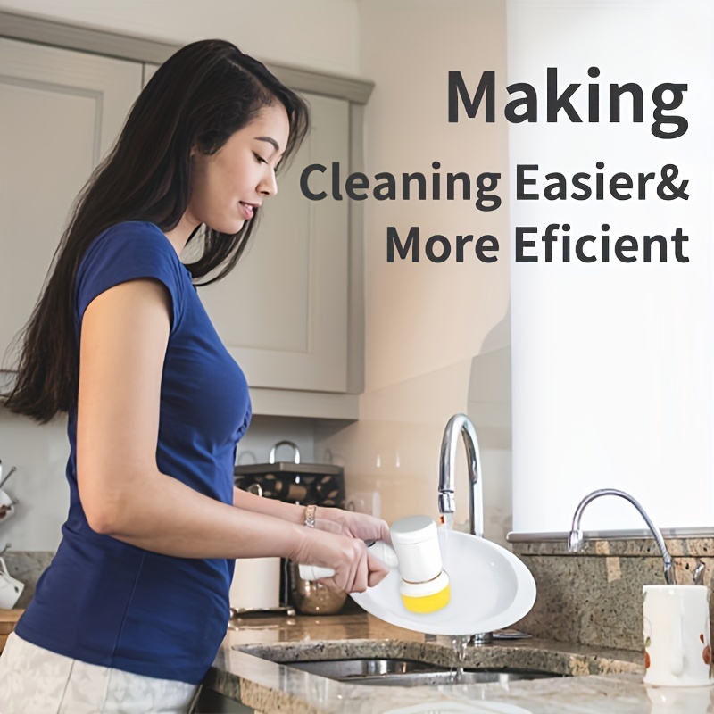 Kitchen Electric Cleaning Brush Bathroom Dishwashing Cleaning
