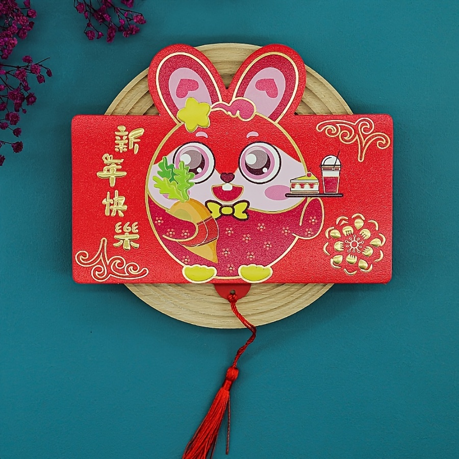 6 Year of Rabbit Red Envelopes, Arts & Crafts