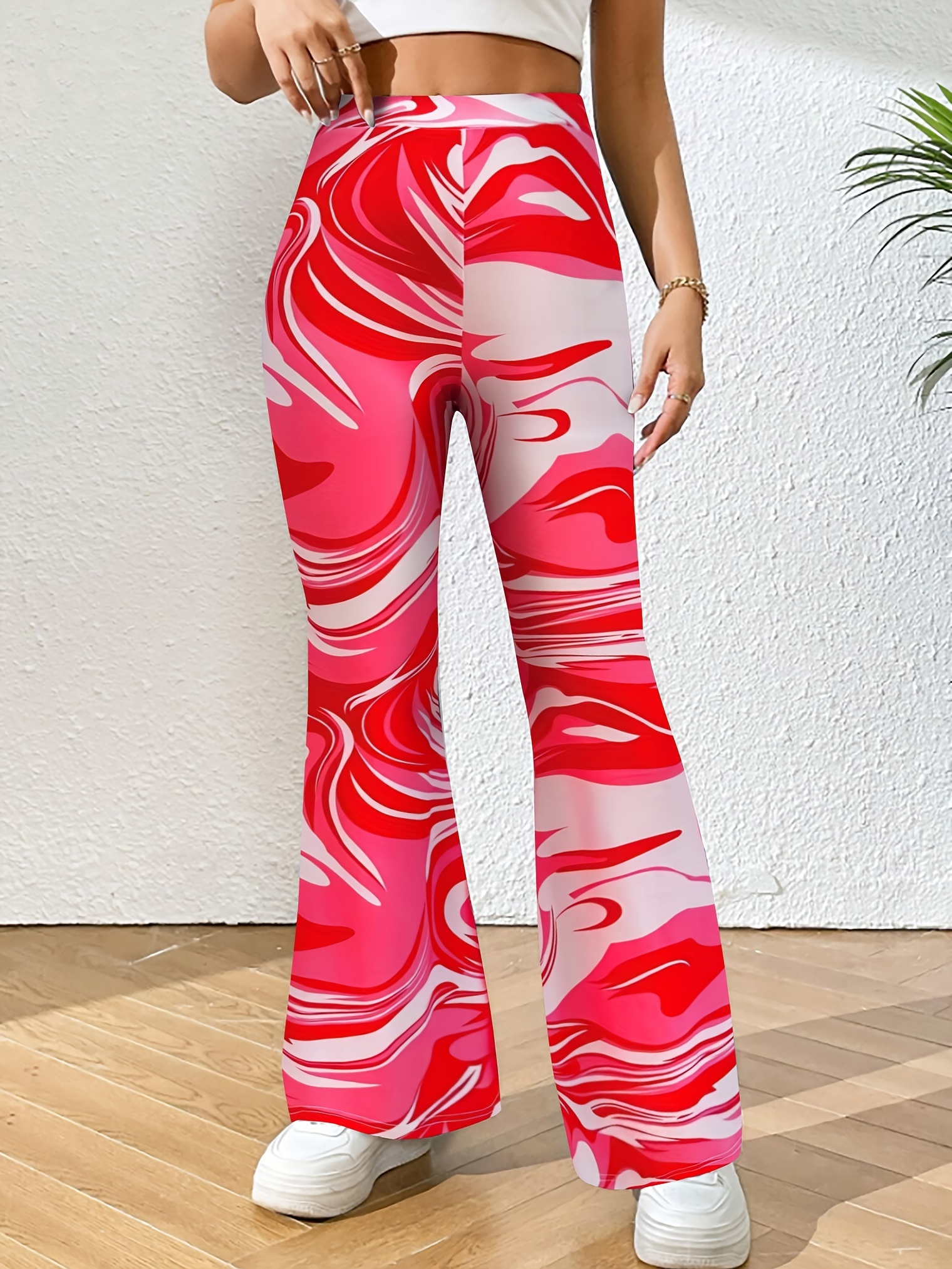 Stretchy flare pants