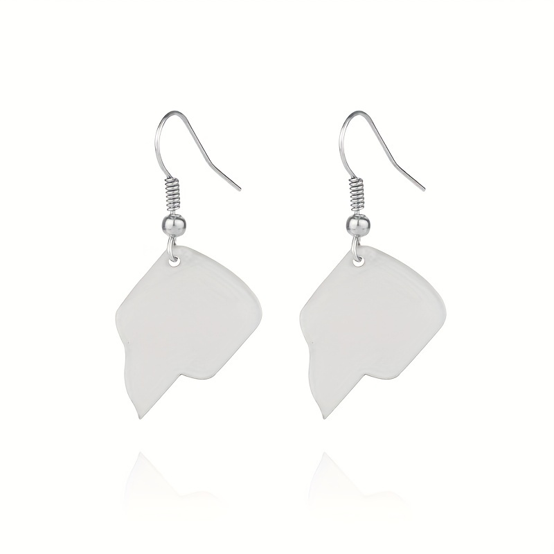 Acrylic Toilet Paper Roll Paper Earrings