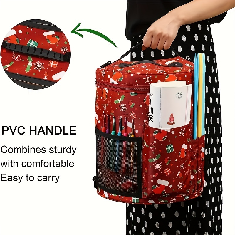 Knitting Bag Portable Durable Large Capacity Yarn Storage Bag for