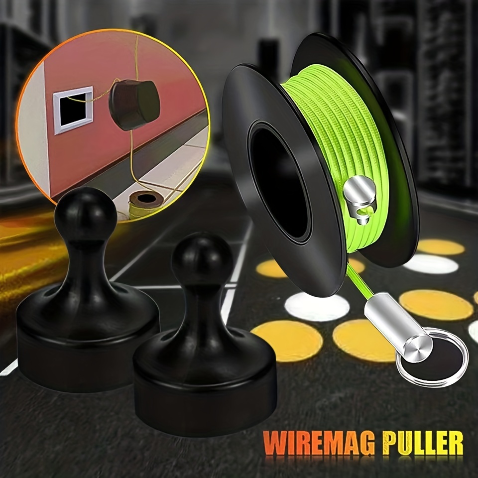 Lightweight Wiremag Puller Portable Magnetic Fish Tape - Temu