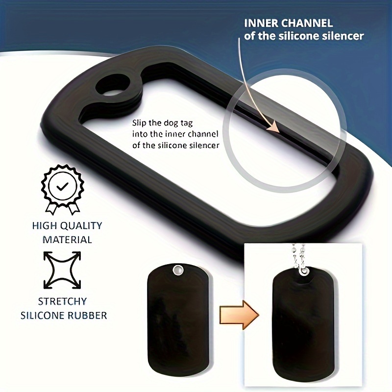 Dog Tag Silencer Bag With Tag Ring 