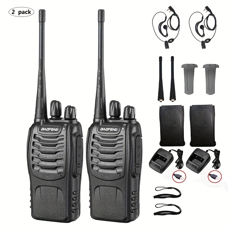 Multifunction Bf-888s Walkie Talkie Long-distance Two-way Radios Dual Band  Uhf 400-470 Mhz For Outdoor Hunting Temu Australia