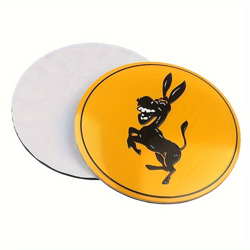 Adesivo Divertente Per Auto - Parodia Logo Ferrari Con Asinello - Metallico Per Styling Auto - Foto 4