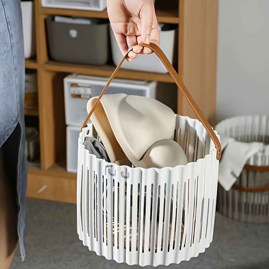 Panier de Rangement en Plastique Creux Portable Cuisine MéNage Fruits et  LéGumes Cadre Panier de Vidange