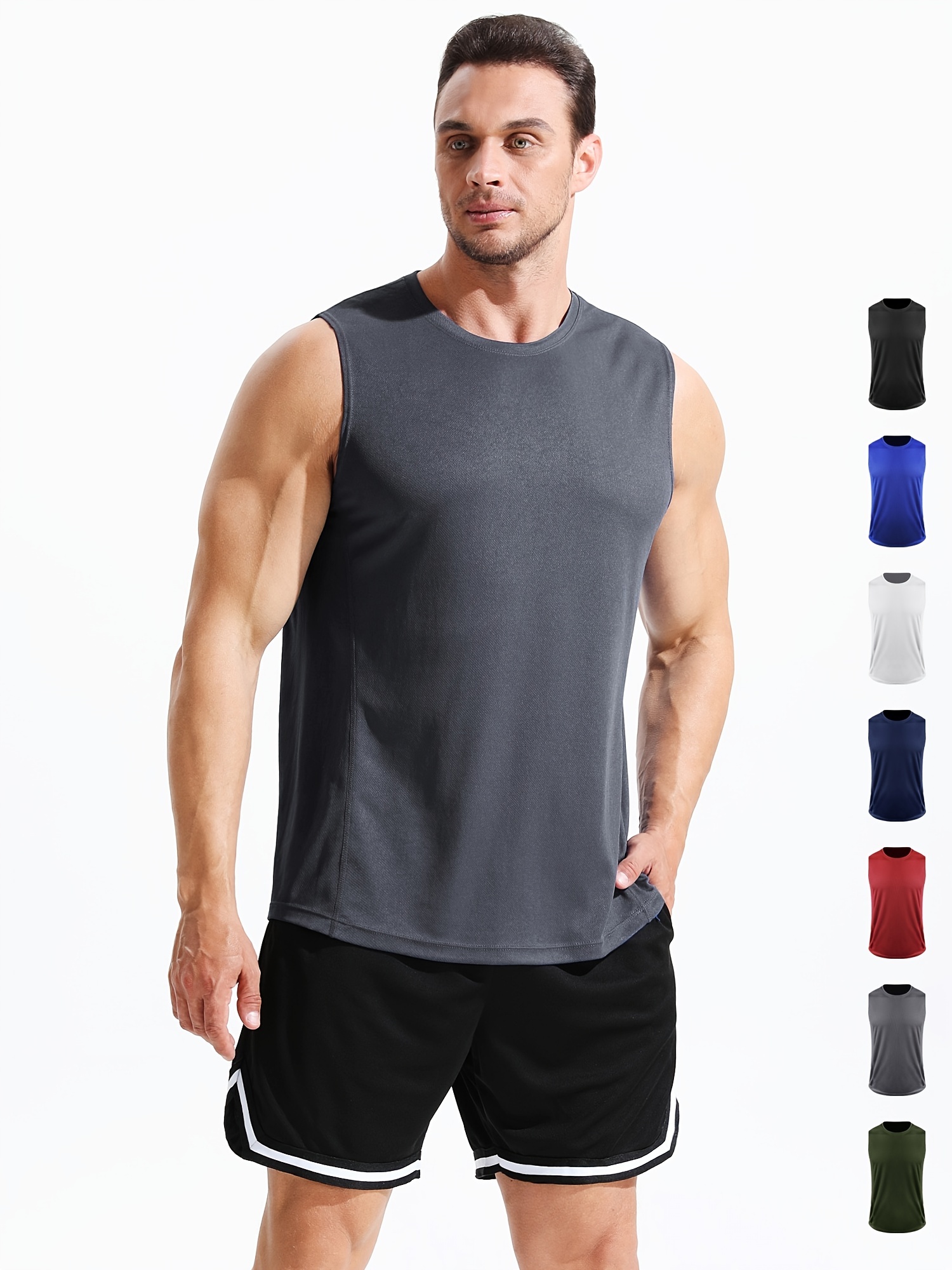 Men Casual Summer Jersey Short Sleeve Quick Drying T-Shirt Bodybuilding  Elasticity Basketball Clothes Fitness Gym T Shirt