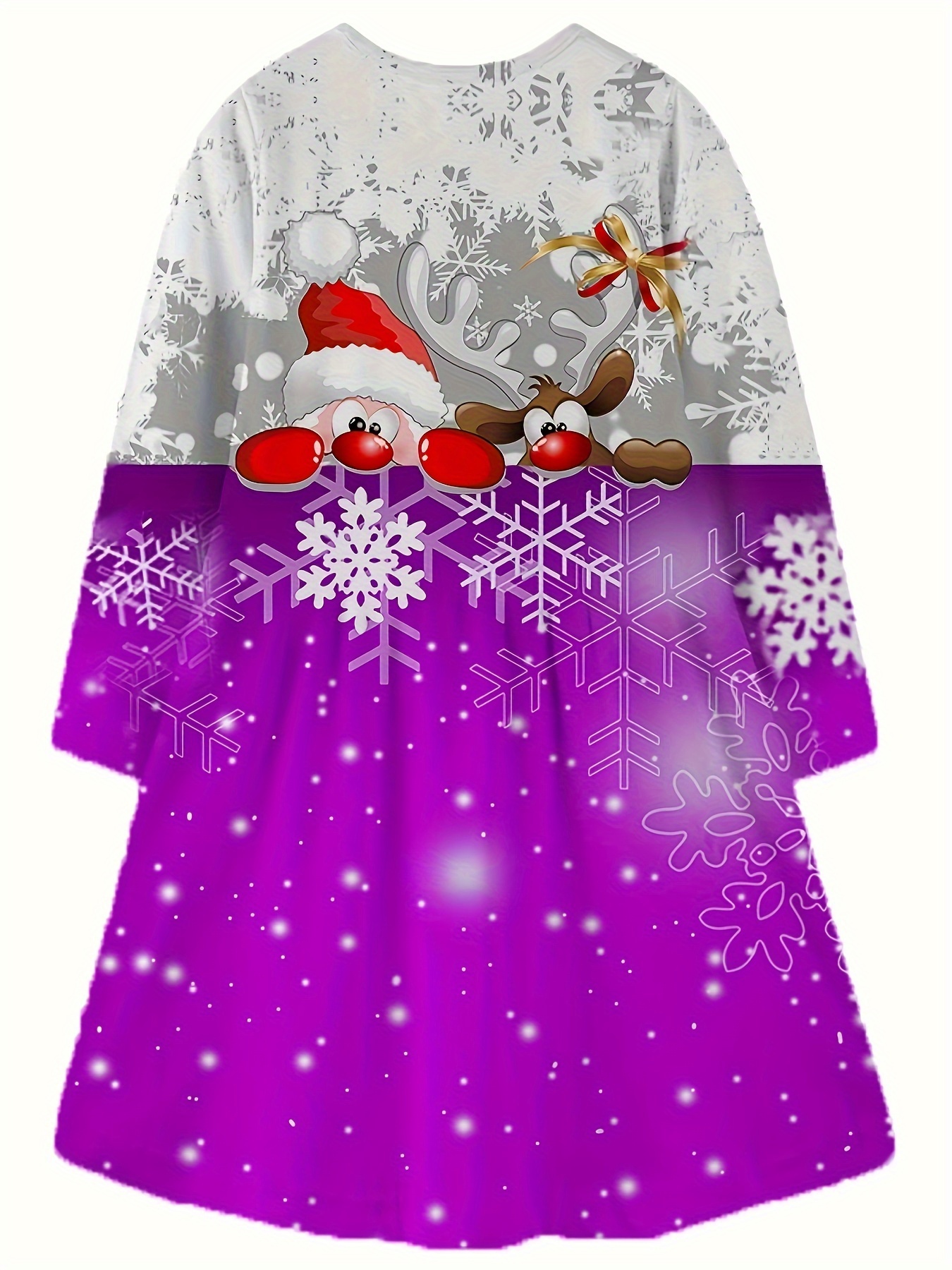 autumn winter christmas fashion elk dress 3 12 years old - Temu