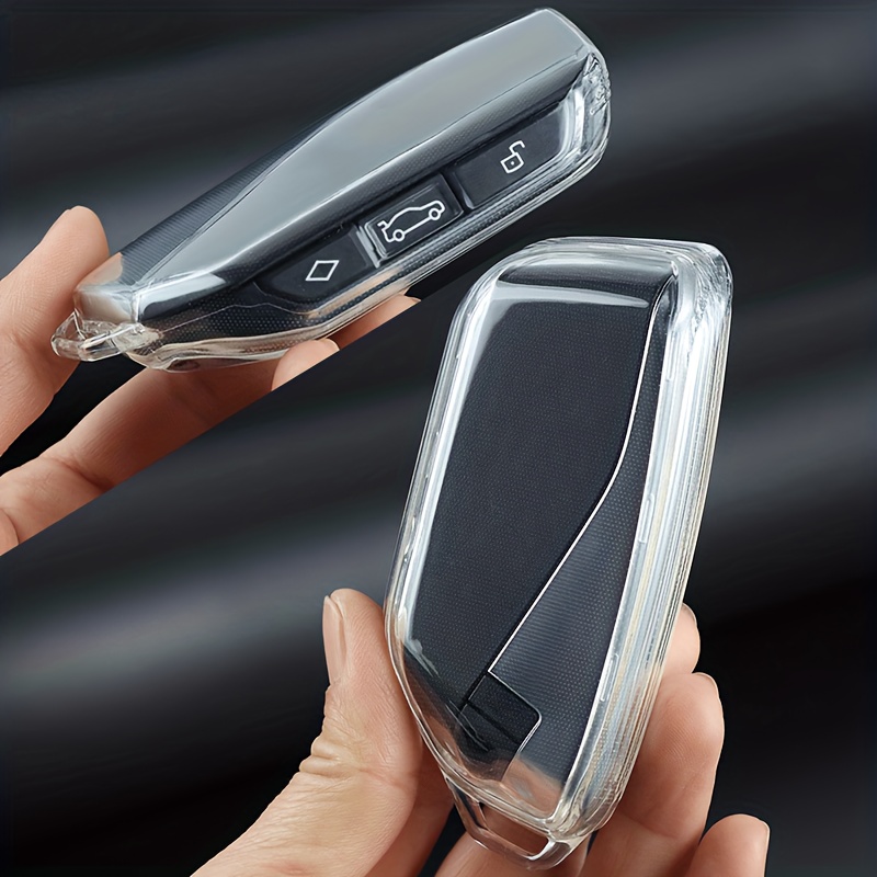 Étui en cuir pour porte-clés de voiture Xpeng Xiaopeng P5 P7 G9 G3i Smart,  housse de protection pour clé télécommande à 4 boutons, accessoires