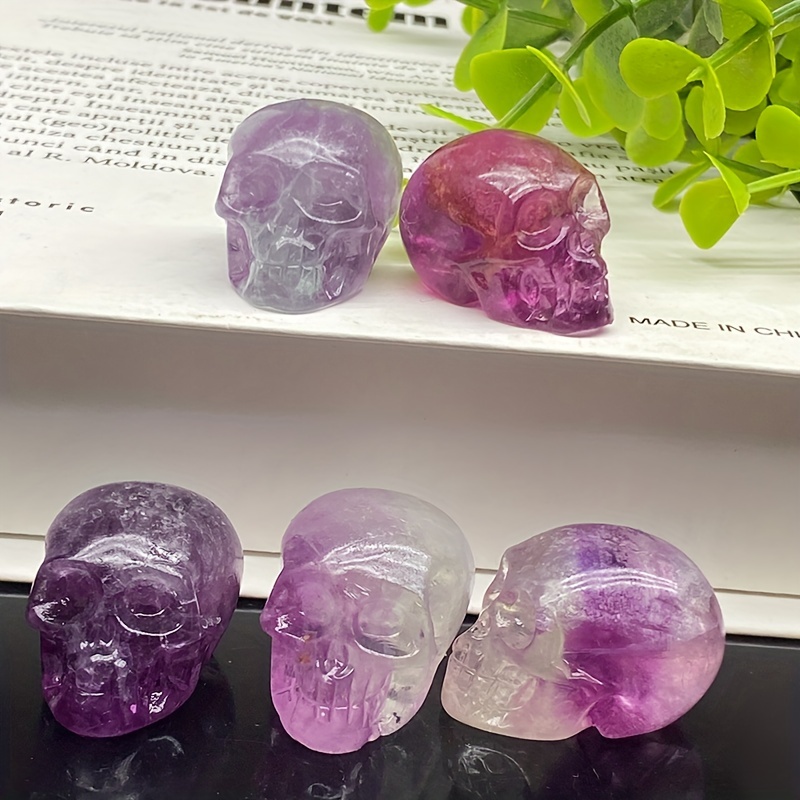 Natural High Crystal Carving Skull for Table Decoration & Healing